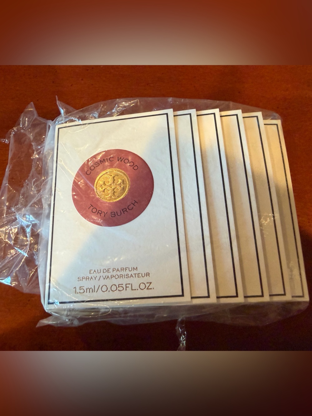 Lot of 6 Tory Burch Cosmic Wood Eau de Parfum Sample Sprays 1.5ml each